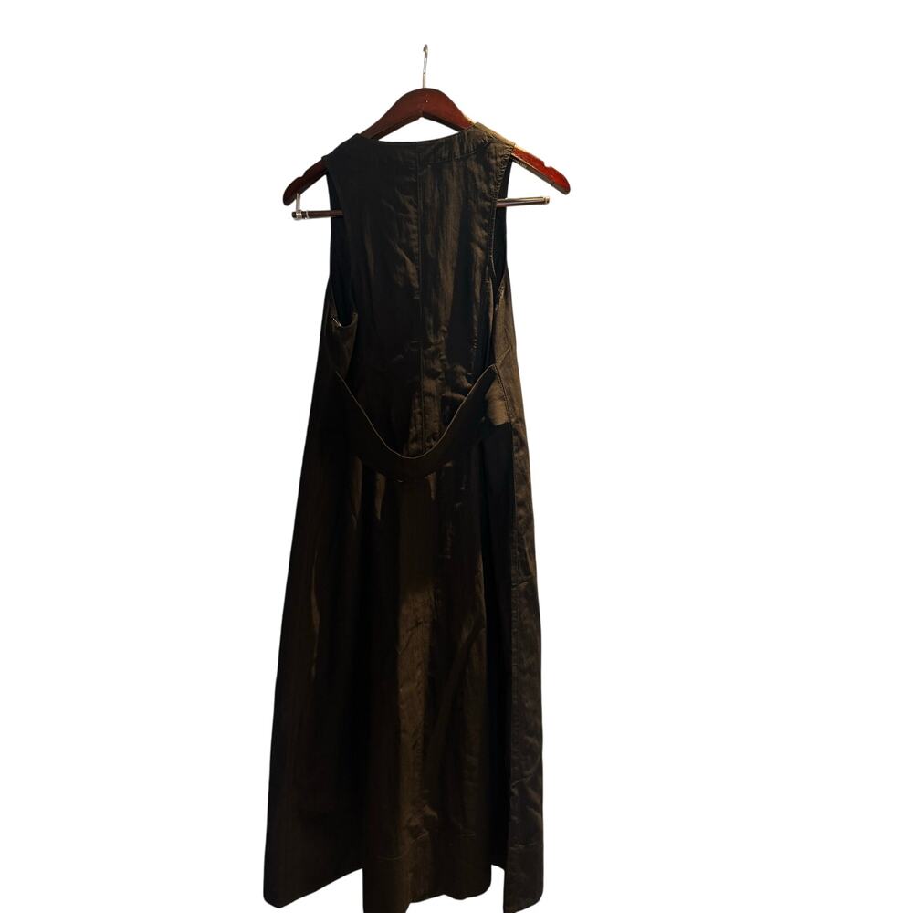 Proenza Schouler White Label Rumbled Button Front black Dress size 8 - Picture 8 of 10